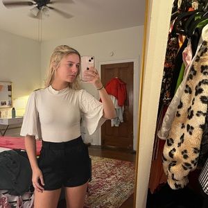 Small, cream bodysuit, forever 21